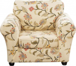Stretch diivanikatted 1/2/3 padjadele diivanite m&ouml;&ouml;bli katted koos t&auml;iustatud paksema Jacquard-kangaga (Blossoming World, 1 padi tooli diivanikatted)