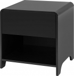 Must k&uuml;ljelaud, 50 x 47 x 39 cm, &ouml;&ouml;kapp Box Spring voodile, k&uuml;ljelaud elutuppa, magamistuppa, magamistoas, magamistoas