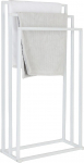 Relaxdays 3 r&ouml;&ouml;bastee metallist r&auml;tikukangast 84 x 44 x 21.5cm H x 44cm W x 21.5cm D Vannituba valge