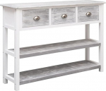 vidaXL Paulownia k&uuml;ljepaneel antiikhall 108 x 30 x 76 cm t&auml;ispuidust 108 x 30 x 76 cm