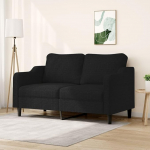 359363 2-kohaline diivan must 140 cm kangas, Lounge diivan, diivanid ja diivanid, l&otilde;&otilde;gastav diivan, diivan elutuppa, diivan magamisfunktsiooniga