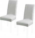 PiccoCasa Stretch Spandex s&ouml;&ouml;gitooli katted eemaldatav pestav Hotell Party k&ouml;&ouml;k Pulmad Light Grey High Back Chair Covers