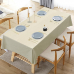 Newthinking PVC laudlina p&uuml;hkige puhas veekindel ristk&uuml;likukujuline p&uuml;hkige puhas laudlinad k&ouml;&ouml;gi piknikuks v&auml;ljas siseruumides valge 70 x 54 tolli