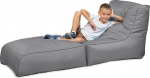 chilly pilley&reg; Bean Bag, kokkupandav pouf istumiseks ja lamamiseks 2 in 1 - koos EPS t&auml;idisega - hiiglaslik Bean Bag - lapsed ja t&auml;iskasvanud - v&auml;ljas lamamispadi veekindel istmepadi - paljud v&auml;rvid, hall