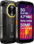 Ulefone Armor Mini 20T Pro 5G termograafia (Lepton 3.5) v&auml;ljas nutitelefoni k&auml;mblikute suurus, 16GB + 256GB, 6200mAh aku traadita laadimine, 50MP kaamera, 4,7-tolline HD+, IP68 soojuskujutiste kaamera Android 14, NFC
