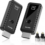 PWAYTEK HDMI traadita saatja ja vastuv&otilde;tja 4K dekodeerimine 1080P v&auml;ljund 164FT/50M Dual Band 2.4G/5G PC/Laptop/HDTV/Projektor, Plug & Play, ei ole rakendust (must)