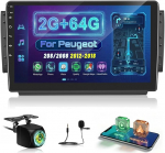 [2G + 64G] Androidi autoraadio Peugeot 208/2008 2012-2018 juhtmevaba Carplay ja Android Car, 10,1-tolline HD puuteekraaniga autoraadio GPS/WiFi/Bluetooth/EQ/FM RDSiga