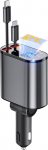 Aimtel sisset&otilde;mmatav autolaadija sigaretis&uuml;&uuml;taja USB adapter 69 W kiirlaadija autolaadija USB C sigaretis&uuml;&uuml;taja &uuml;hildub iPhone 16/16 Pro Max/15/Galaxy S25/S25 Ultra/S24/Pixel 9-ga
