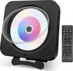 Kaasaskantav laua CD-m&auml;ngija tolmukattega - seinale paigaldatav CD-m&auml;ngija Bluetooth sisseehitatud topelt HiFi-k&otilde;lar Multifunktsionaalne koos kaugjuhtimispuldiga FM-raadio MP3