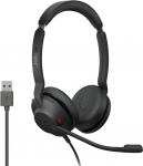 Jabra Evolve2 30 k&otilde;rvaklapid - Stereok&otilde;rvaklapid m&uuml;ravastase summutusega - sertifitseeritud Microsoft Teams jaoks - 2 mikrofoniga k&otilde;netehnoloogia - USB-A kaabel - must