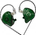 ND Venus In-Ear Monitor k&otilde;rvaklapid 10mm Double Magnetic Dynamic Driver IEM k&otilde;rvaklapid HiFi Gaming k&otilde;rvaklapid 2 Pin eemaldatav kaabel (ilma mikrofonita, roheline, 3,5 mm pistik)