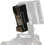 Portkeys BD3 V-Mount to NP-F dummy aku adapter, reguleeritud 8V/2A v&auml;ljund, CNC alumiinium, kahepoolne kinnitus v&auml;lismonitoridele, videoraadiosaatjatele ja LED tuledele