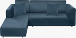 BT.WA diivanikate L kuju 2 t&uuml;kki pehme Stretch diivan Slipcover m&ouml;&ouml;bli kaitsja Diivan Slipcover koos 2 padjakattega (diivan, 3 istekohaga + 3 istekohaga, Teal)