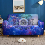 Surwin Diivanikate Diivanikatted 1 2 3 4-kohaline muster Elastne universaalne diivanikate Stretch Slipcover Diivanikate k&auml;etugede diivanile (Starry Sky 4-kohaline (235-300 cm))