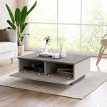 Dmora Eurus kohvilaud 90 x 60 x 31,6 cm H&otilde;bedane ajakirjade hoidja