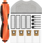 (16 St&uuml;ck) Ersatzteileset f&uuml;r den Xiaomi H40 Saugroboter: 1 Walzenb&uuml;rste, 4 HEPA-filter, 4 Staubbeutel, 3 Wischpads, 4 Seitenb&uuml;rsten, Zubeh&ouml;rset