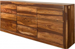 MASSIVMOEBEL24.DE Toronto k&uuml;ljepaneel, 185 x 80 x 40 cm, Sheesham/Roosapuu, erinevad suurused ja v&auml;rvid, v&auml;rv: Tumepruun vahatatud, Suurus: 185 x 40 x 80 cm (S x P x K)