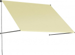 Outsunny Store K&auml;sitsi avatav ja reguleeritav markiis 150 x 116 cm UV-kaitsega alumiiniumist pol&uuml;estrist kreemne