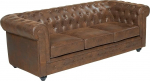 Vente-unique Chesterfield 3-kohaline diivan Microfibre Vintage Look