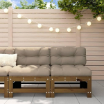Homgoday 2 Pack Brown 1 Solid Pine Garden Diivan Outdoor Garden Bed Diivan Diivan Garden elutuba Patio Outdoor m&ouml;&ouml;bel