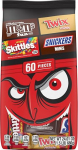 M&M'S Piima&scaron;okolaad Dummies Skittles Original & Twix Fun Size ja Minis individuaalselt pakitud kommide sortiment, 60 kaupa
