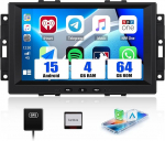 SIXWIN 4+64G Android 15 Autoradio f&uuml;r Chrysler/Jeep/Dodge mit Wireless Carplay/Android Auto/Mirror Link,8'' HD Touchscreen mit WiFi GPS Bluetooth 5.0 FM RDS 32EQ USB