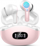 Bluetooth k&otilde;rvaklapid, traadita Bluetooth 5.4, 50 tundi HiFi Stereo Bass, ENC m&uuml;ravastase mikrofoniga traadita k&otilde;rvaklapid, USB-C k&otilde;rvaklapid, IP-X7 veekindlad k&otilde;rvaklapid Sport Jogging Android iOS