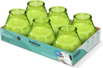 Bolsius Lime Green Twilight Klaask&uuml;&uuml;nlad 104x99mm 70 tundi p&otilde;lemisaega (karbis 6)