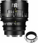 7artisans 35mm T2.1 Infinte Series Professional Manual Full Frame Cine Lens Compatible with EF Bayonet for Photography and Film Production (Black)