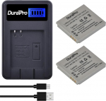 DuraPro 2tk NB-4L aku + LCD USB laadija Canon IXUS 30, 40, 50, 55, 60, 65, 70, 75, 80 is, 82 is, 100 is, 110 is, 115 HS, 120 is, 130, 220 HS, 230 HS, 255 HS, I Zoom, i7, i7, iZoom jaoks.