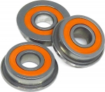Bimetall-Dichtungsschild, Mikro-Rillenkugellager, 10 St&uuml;ck SF688C-2OS 8 x 16 x 5 mm, Hybrid-Keramik-Kugellager mit Flansch, Miniatur-Flanschlager for 3D-Drucker