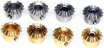 Modulritzel, Motorritzel, Motorritzel 2 STK 1:1 Kegelrad 0,8 M 15 Z&auml;hne 3 4 5 6 mm 6,35 mm Bohrungsdurchmesser Hebeschraube Messing-Kegelrad (5mm naturaalne teras)