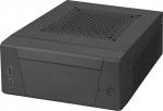 Silverstone Technology SST-ML10B Milo Mini-ITX kompaktne HTPC lauaarvuti korpus modulaarse disainiga koos VESA paigaldusplaadiga mustana