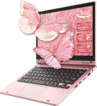 PINSTONE 360&deg; Folding Touch Laptop | Celeron N4020 Notebook | 6GB RAM 128GB SSD | WiFi (2.4G/5G) | Bluetooth | 1366 x 768 IPS | Veebikaamera | Spetsiaalne s&uuml;learvuti professionaalidele - roosa
