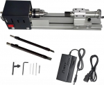 Holzdrehmaschine Mini-Drehmaschine Perlen Poliermaschine DIY CNC-Bearbeitung for Tisch Holzbearbeitung DIY Werkzeug Drehmaschine Standard-Set DC 12V-24V 96W (V&auml;rv : Upgraded T3, Suurus : X)