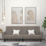 LAPOOH 375774 2-kohaline diivanvoodi, helehall samet, Lounge diivan, diivanid ja diivanid, Relax diivan, diivan elutuppa