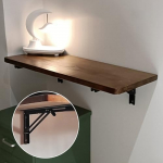 Faltbarer Computertisch zur Wandmontage, platzsparend, zusammenklappbar, Werkbank f&uuml;r W&auml;sche, K&uuml;che, Regal, Tisch, einfach zu montieren, ideal f&uuml;r Home Office und kleine R&auml;ume