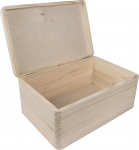 WooDeeDoo puidust kirst 30 x 20 x 13 cm kaanega kast koos kaanega