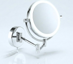 Libaro Modena LED kosmeetikapeegel 5x / 10 x 360&deg; seinakinnituse ja dimmerfunktsiooniga Libaro Modena LED kosmeetikapeegel 5x / 10 x 360&deg; seinakinnituse ja dimmerfunktsiooniga