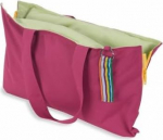 H.O.C.K. Hhooboz Pillowbag L v&auml;ljas rannakott / kandekott / padi koos t&auml;itekotiga / j&auml;rve-, mustuse- ja veekindel (Fandango roosa-roheline, S)