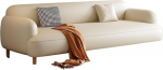 Diivanid ja diivanid Cremefarbener Stil, hautfreundlicher echter Ledersamt, kleines Sofa f&uuml;r Mietwohnungen, einfaches, leichtes, luxuri&ouml;ses Apartment-Stoffsofa f&uuml;r Wohnzimmer, Ecksofa, Schlafzimmer,