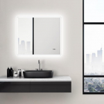 Talus soe valge LED-peegel, 80 x 70 cm