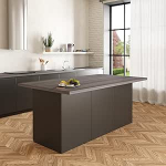 VE.CA Erika k&ouml;&ouml;gisaar - Antratsiit - k&ouml;&ouml;gikapp - Ideaalne komplekteeritud k&ouml;&ouml;k - Ideaalne s&ouml;&ouml;gilaud - Valmistatud Itaalias (Tammehall)