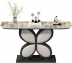 Moodne lillekonsoollaud, diivanilaud kiltkivist lauaplaadiga, koridorilaud elutuppa, kontorisse, kohvibaarisse, sissep&auml;&auml;sum&ouml;&ouml;blile (v&auml;rv : must 2)