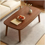 Modernne kokkupandav kohvilaud v&auml;ikestesse korteritesse, 120 cm, suur elutoa s&ouml;&ouml;gilaud, koos v&auml;ikese koduse teelaudaga, kaasaegne puidust stiil, v&auml;ike madal laud, pruun (100 x 55 x 44 cm)