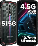 DOOGEE Blade 10 Energy Outdoor mobiiltelefon ilma lepinguta, 24GB RAM/128GB ROM (2TB) 6150mAh aku, 6,56-tolline HD + 90Hz, 16MP + 8MP kaamera, 10,7 mm Ultra Thin Android 15 Outdoor nutitelefon, 3 kaarti