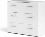 SPACE Commode de chambre style contemporain blanc - L 74 cm