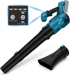 Juhtmeta lehepuhur Makita 18 V, 100 m/s elektriline lehepuhur, harjadeta mootor, 3 kiirust, k&auml;eshoitav lehepuhur aeda, lehtedele, lumele (ilma akuta)