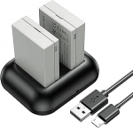 ENEGON asendusaku (2-pakk) ja kiirlaadija Canon LP-E8 ja Canon EOS Rebel T2i, T3i, T4i, T5i, EOS 550D, 600D, 650D, 700D, Kiss X4, X5, X6, LC-E8E digikaamerale.