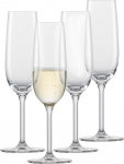 SCHOTT ZWIESEL Champagne Glasses For You (Set of 4), Elegant Champagne Glasses with Moussing Point, Dishwasher Safe Tritan Crystal Glasses, Made in Germany (Item No. 121872)